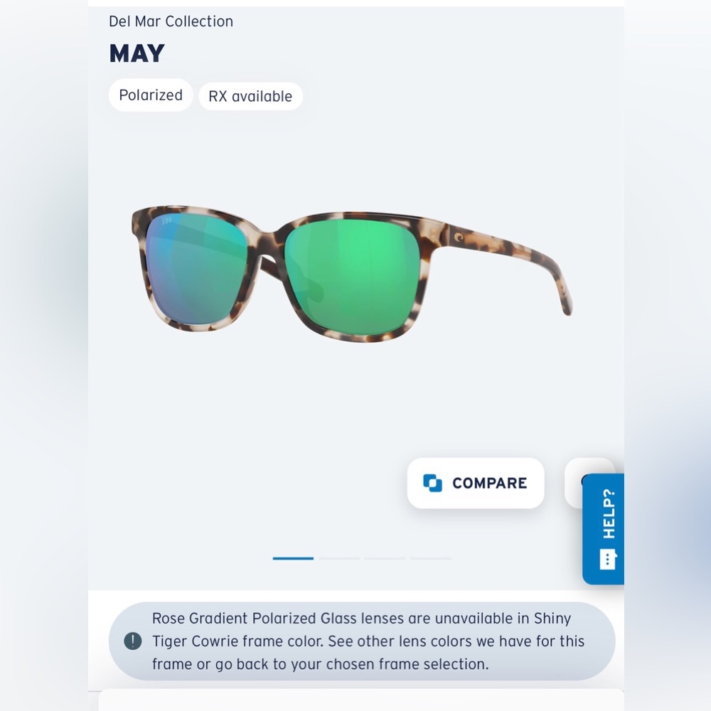 Costa Tortoise Frame with Green Lenses Sunglasses